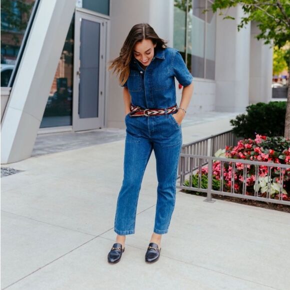 Everlane • Denim soft coverall jumpsuit - Picture 4 of 6